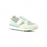 Authentique Le Coq Sportif Eclat W Geo Jacquard Marshmallow / Tropical - Chaussures Baskets Basses Femme